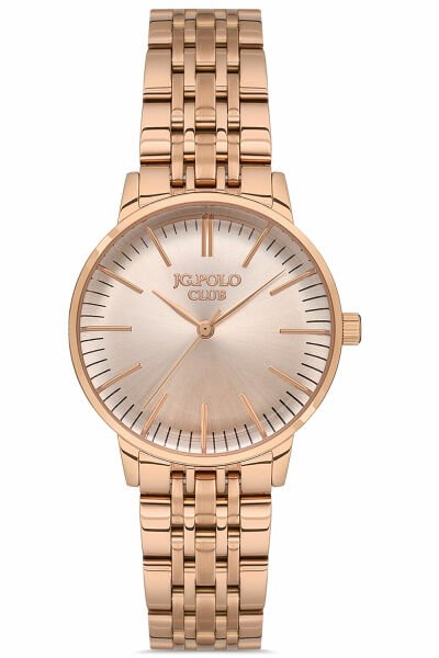 Kadın Kol Saati Çelik Kasa Çelik Kordon 5 Atm Su Geçirmez Rose Gold