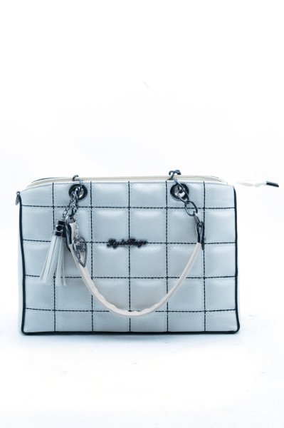 Kadın Omuz Çantası Orta Boy 30x20 CM BKV0015 Beyaz
