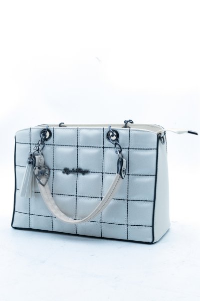 Kadın Omuz Çantası Orta Boy 30x20 CM BKV0015 Beyaz