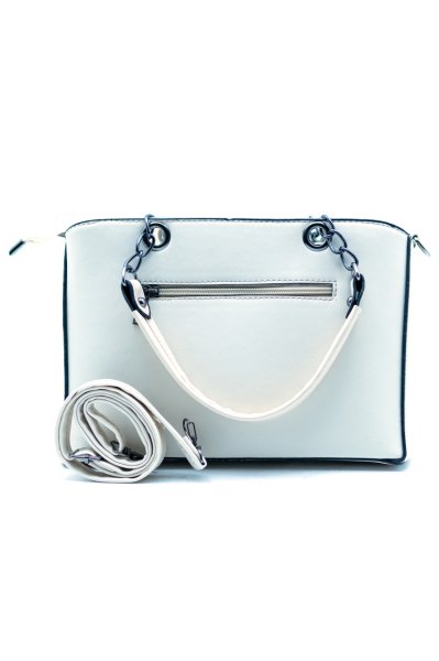 Kadın Omuz Çantası Orta Boy 30x20 CM BKV0015 Beyaz