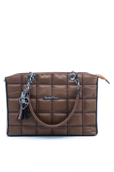 Kadın Omuz Çantası Orta Boy 30x20 CM BKV0015 Taba