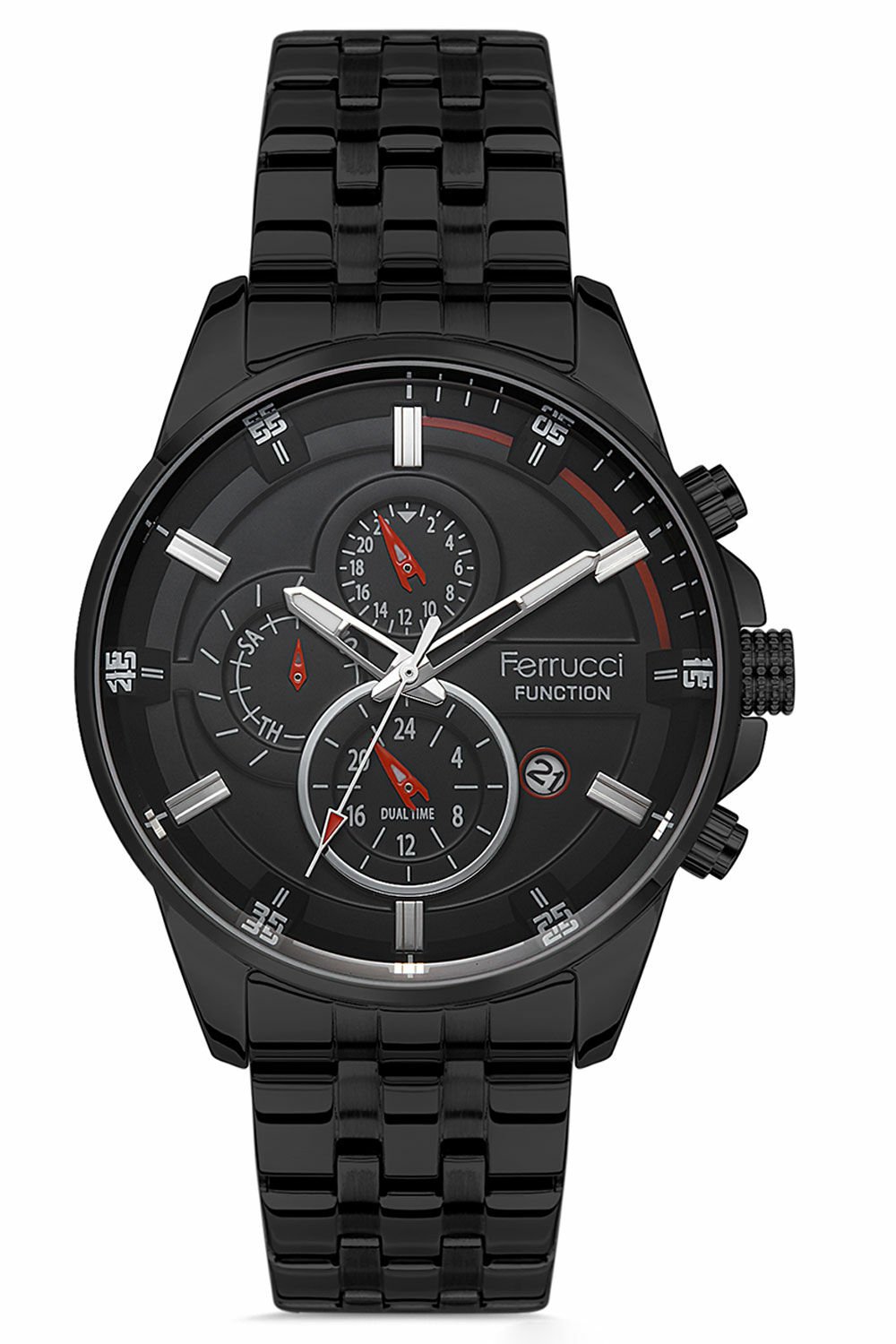 Ferrucci Orjinal Erkek Kol Saati Çelik Kordon Kol Saati 13110KR-B