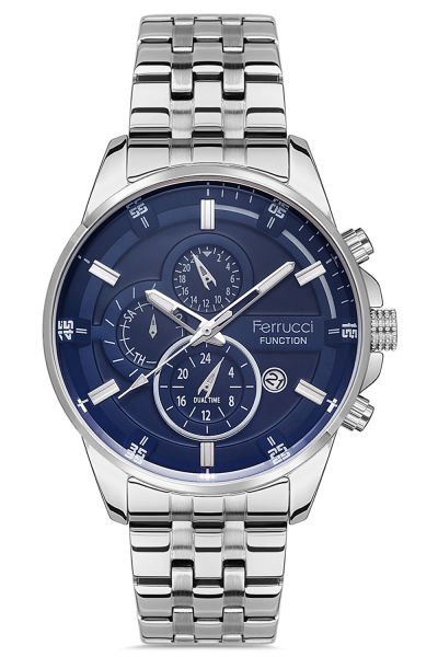 Ferrucci Orjinal Erkek Kol Saati Çelik Kordon Kol Saati 13110KR-C