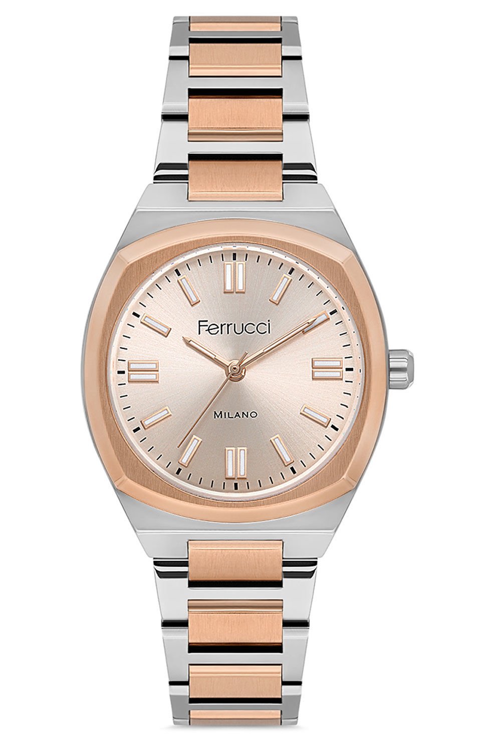 Kadın Çelik Kordon Kol Saati Çelik Kasa Su Geçirmez Paslanmaz Çelik Premium Model 2 Yıl Garantili Gümüş - Rose Gold