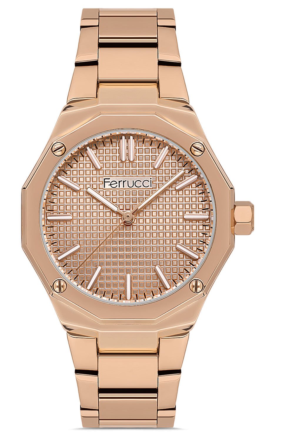 Kadın Paslanmaz Çelik Kordon Kol Saati Çelik Kasa Premium Model Japon Mekanizma Rose Gold