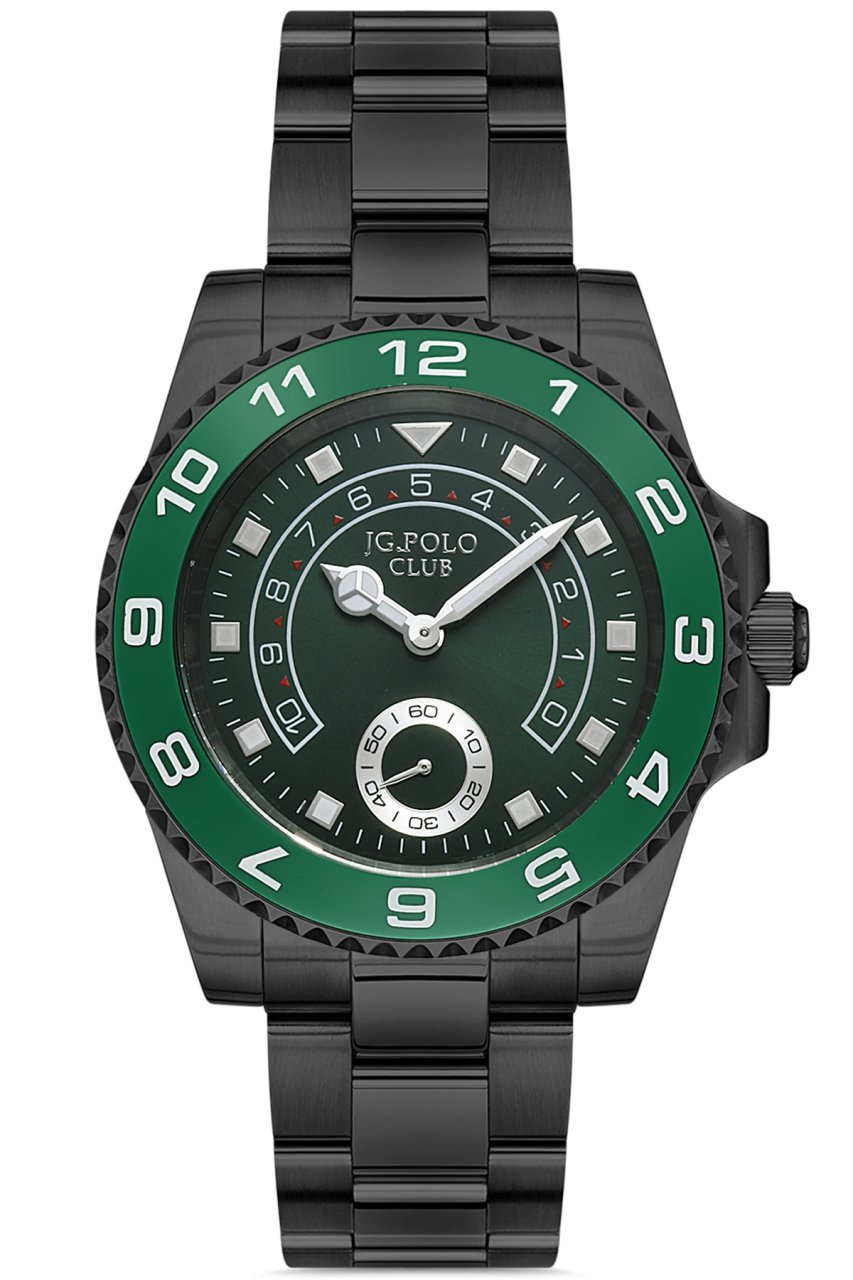 Erkek Spor Kol Saati Analog Fonksiyon 11249 Füme & Yeşil