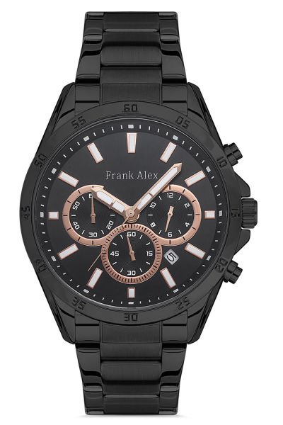 Erkek Kol Saati Çelik Kordon Analog Takvimli Fonksiyon 11504FF-B