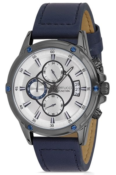 Erkek Spor Kol Saati Takvimli Analog Fonksiyon 13909K Lacivert & Beyaz