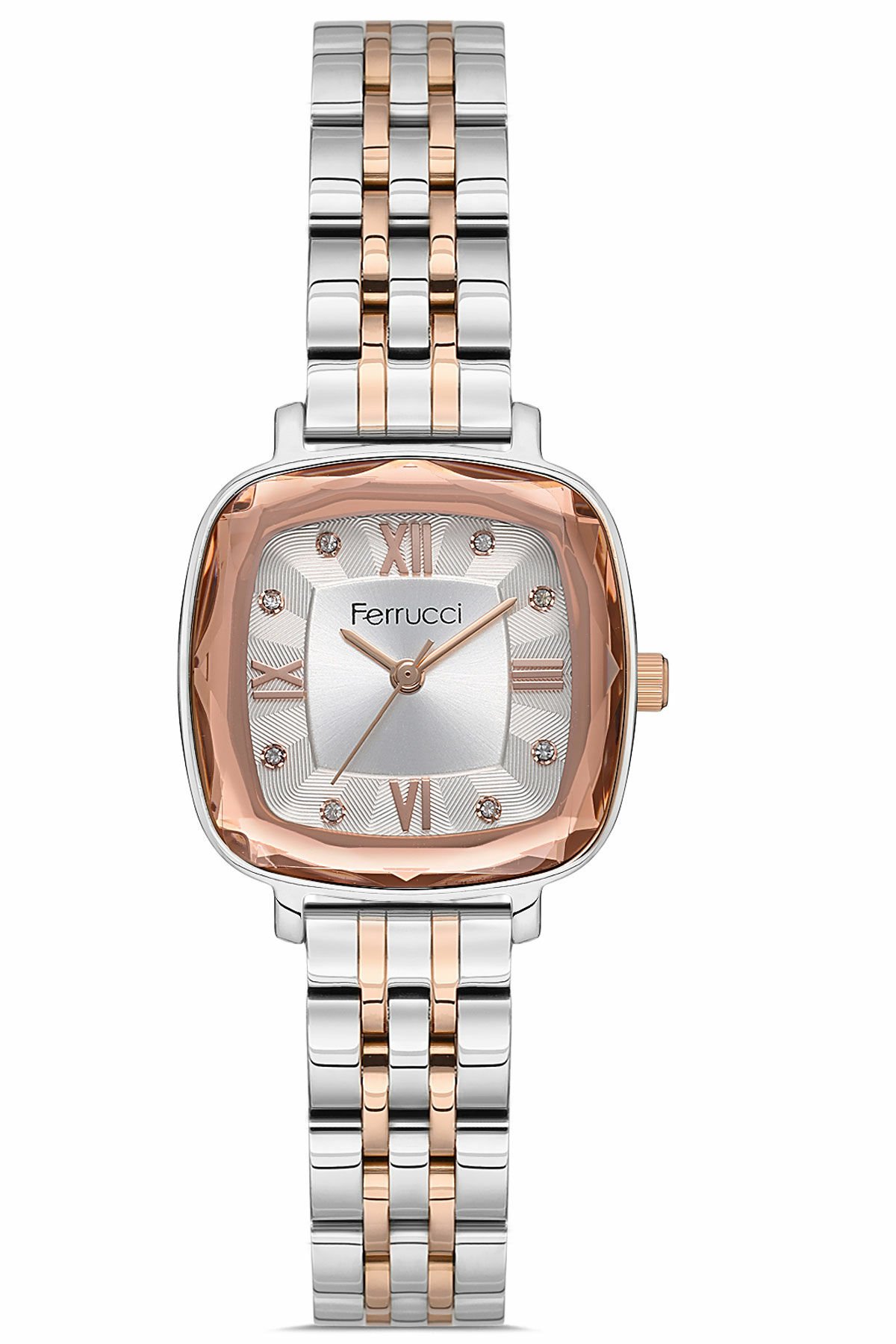 Kadın Premium Kol Saati Çelik Kasa Çelik Kordon Su Geçirmez Gümüş - Rose Gold