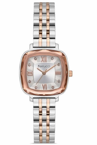 Kadın Premium Kol Saati Çelik Kasa Çelik Kordon Su Geçirmez Gümüş - Rose Gold