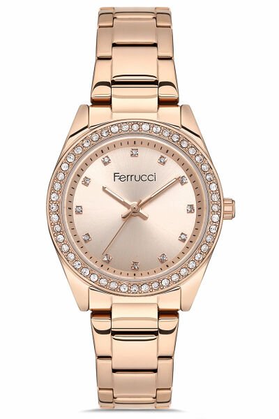 Kadın Premium Kol Saati Çelik Kasa Çelik Kordon Su Geçirmez Rose Gold