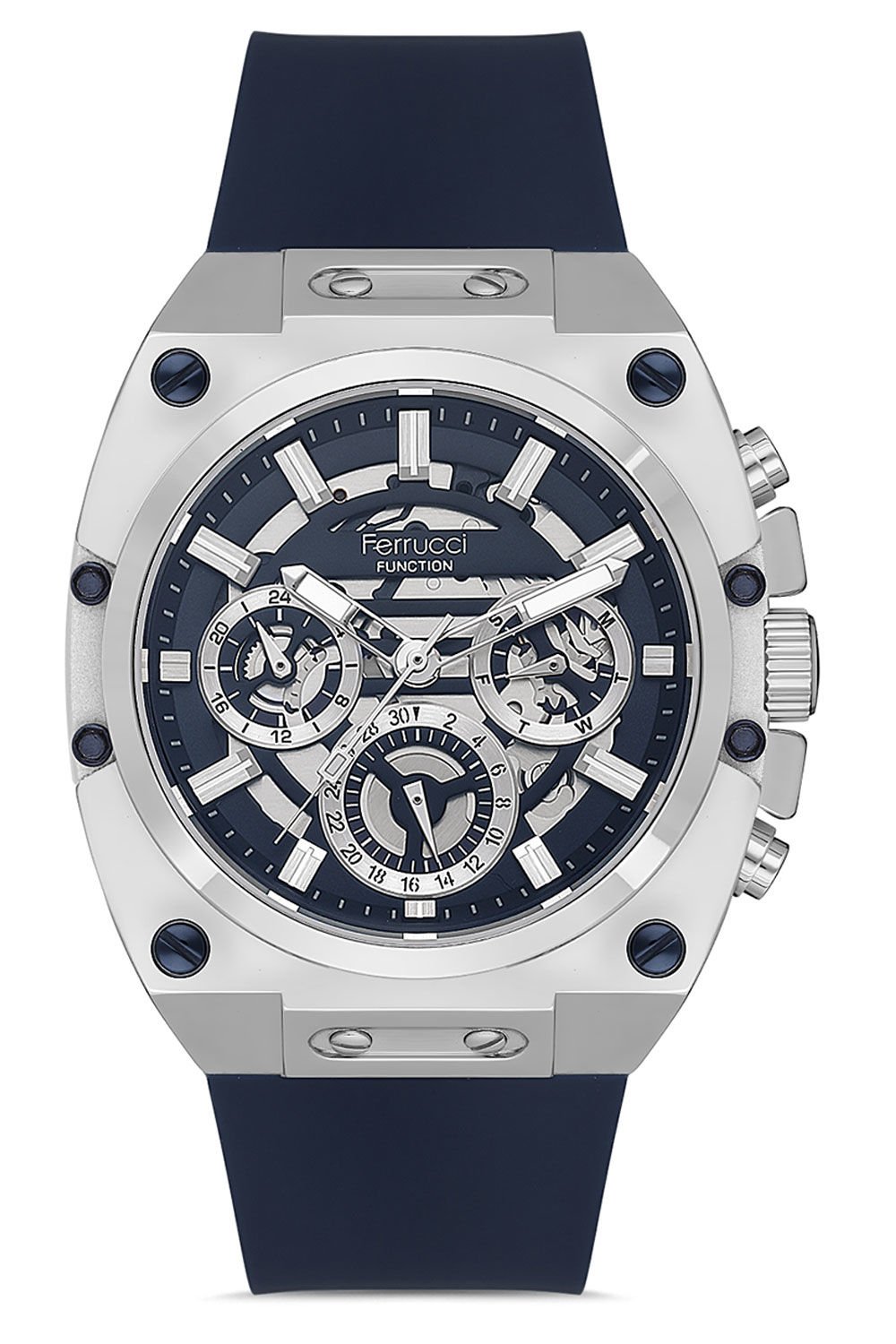 Erkek Spor Kol Saati Çelik Kasa Silikon Kordon Paslanmaz Çelik Model İç Fonksiyonlar Aktif Çalışır Premium Seri