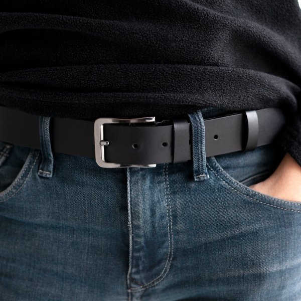 Zeravent Erkek Hakiki Deri Kemer Bandrollü 3.5 cm KMR002
