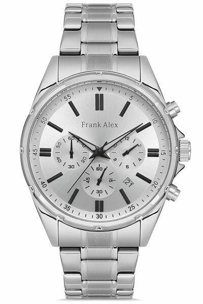 Erkek Kol Saati Çelik Kordon Su Geçirmez 11521JT-B
