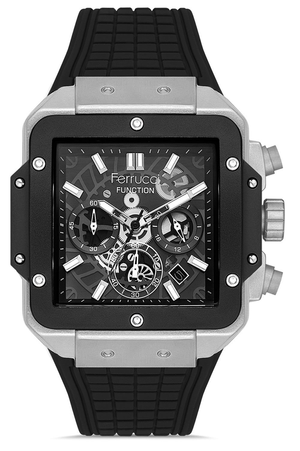 Erkek Çelik Kasa Spor Kol Saati Silikon Kordon Su Geçirmez İç Aksamlar Aktif Çalışır Paslanmaz Spor Model