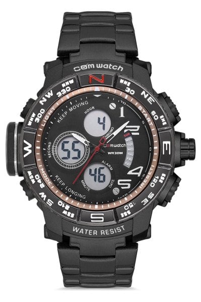 Erkek Siyah Renk Sport Watch Kol Saati CMS0046