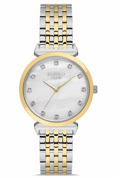 Kadın Premium Çelik Kordon Kol Saati Çelik Kasa Su Geçirmez Taşlı Model 1301TX-E