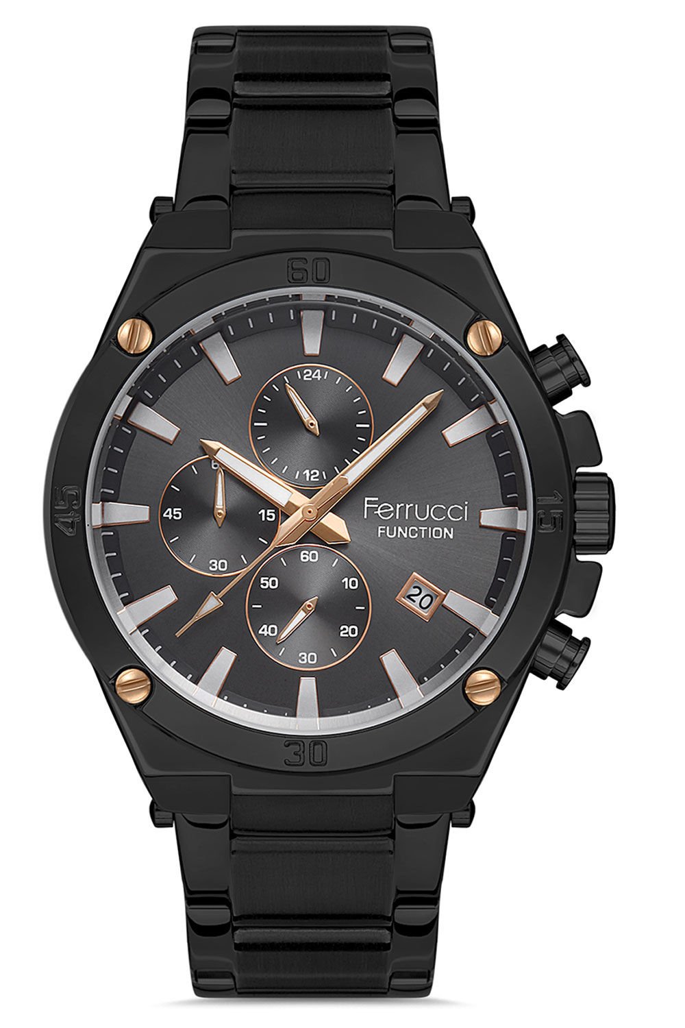 Erkek Premium Kol Saati Çelik Kordon Analog Fonksiyon Su Geçirmez 13702X-D