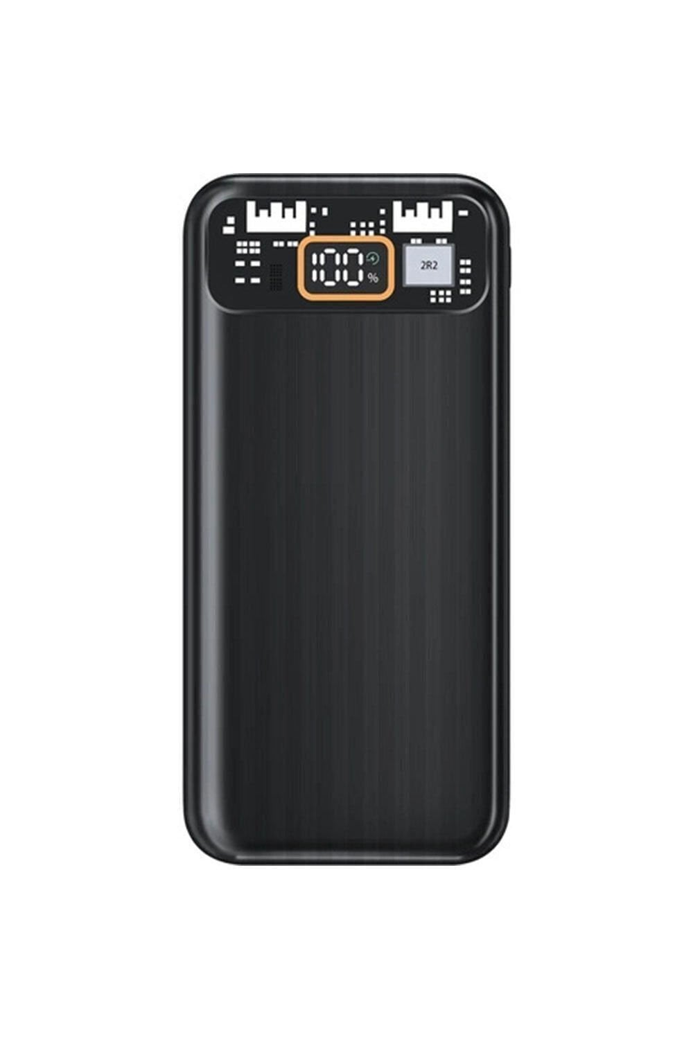 10.000 Mah Taşınabilir Hızlı Şarj Power Bank USB 22.5w 3.Nesil LCD Göstergeli 2 Çıkışlı