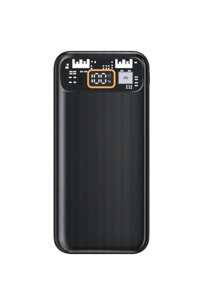 10.000 Mah Taşınabilir Hızlı Şarj Power Bank USB 22.5w 3.Nesil LCD Göstergeli 2 Çıkışlı