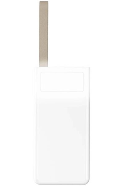 20.000 Mah Taşınabilir Hızlı Şarj Power Bank 3.Nesil LCD Ekran 2 Çıkışlı Dahili Android Type C İOS & MİCRO