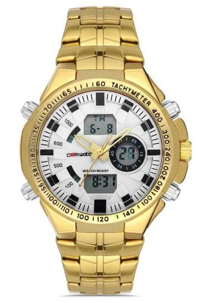 Erkek Spor Kol Saati Çelik Kordon Analog & Dijital Fonksiyon