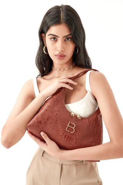 Kadın Premium Omuz Çantası 42x22 Cm CTR100-D