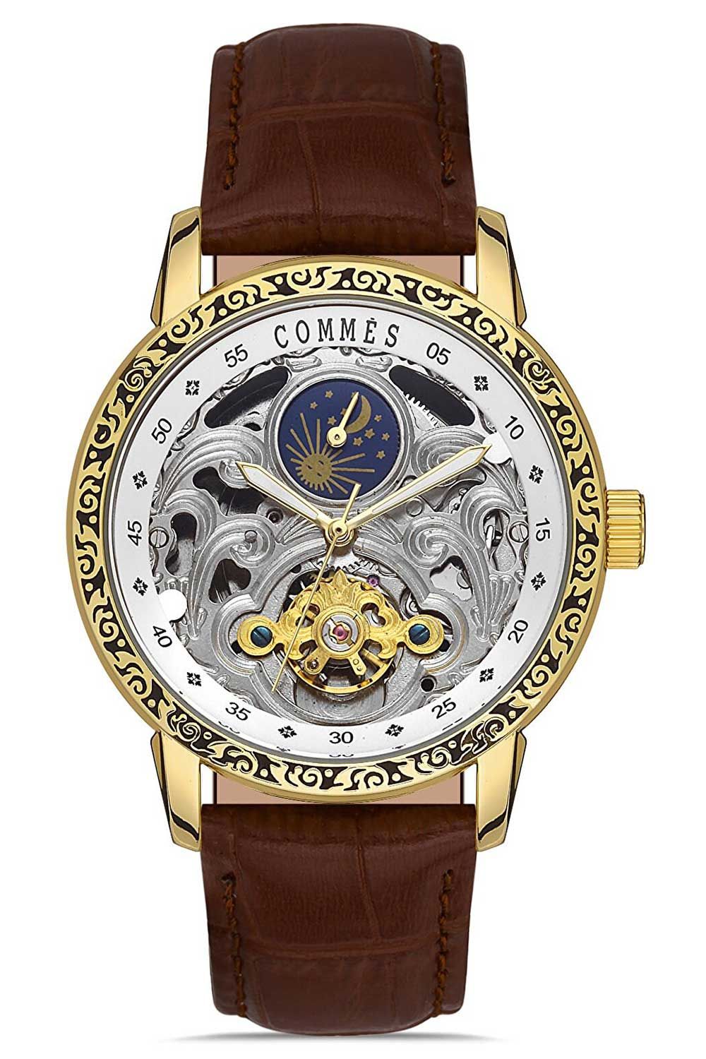Erkek Automatic Kol Saati Deri Kordon Analog Fonksiyon NS00170-C