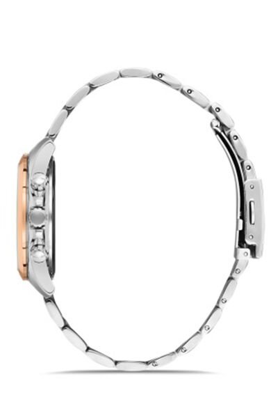 Kadın Çelik Kordon Kol Saati Çelik Kasa Su Geçirmez Premium Model Gümüş - Rose Gold