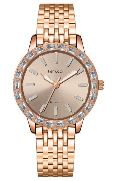 Kadın Çelik Kordon Kol Saati Çelik Kasa Premium Milano Model Rose Gold