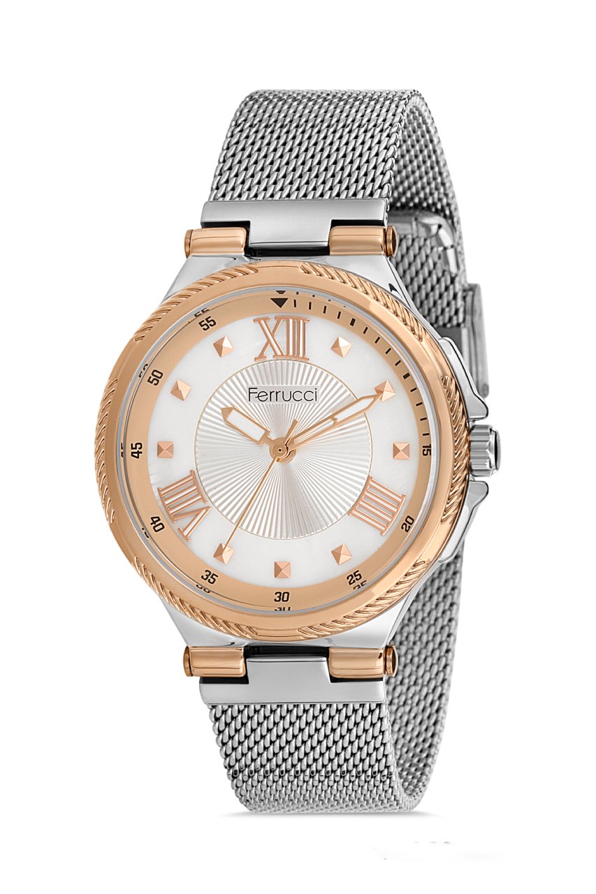 Kadın Premium Analog Kol Saati FCH0072 Bronz & Beyaz