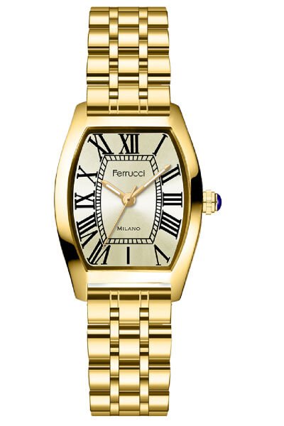 Kadın Premium Kol Saati Çelik Kasa Çelik Kordon Milano Model Altın Renk