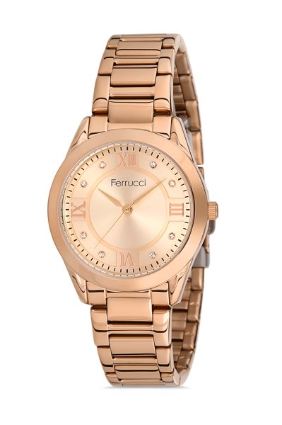 Kadın Premium Kol Saati Analog Fonksiyon FCH0080 Bronz