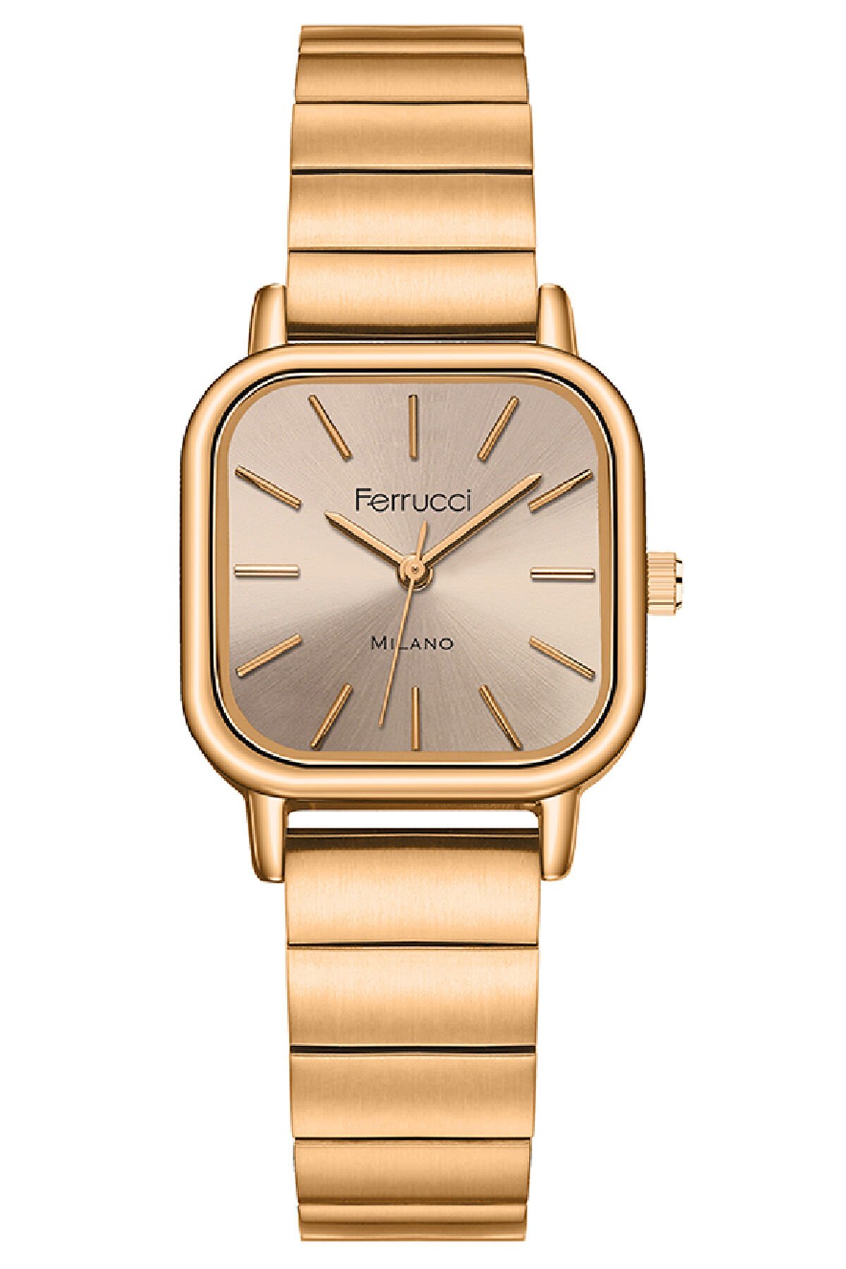 Kadın Çelik Kordon Kol Saati Çelik Kasa Premium Milano Model Rose Gold