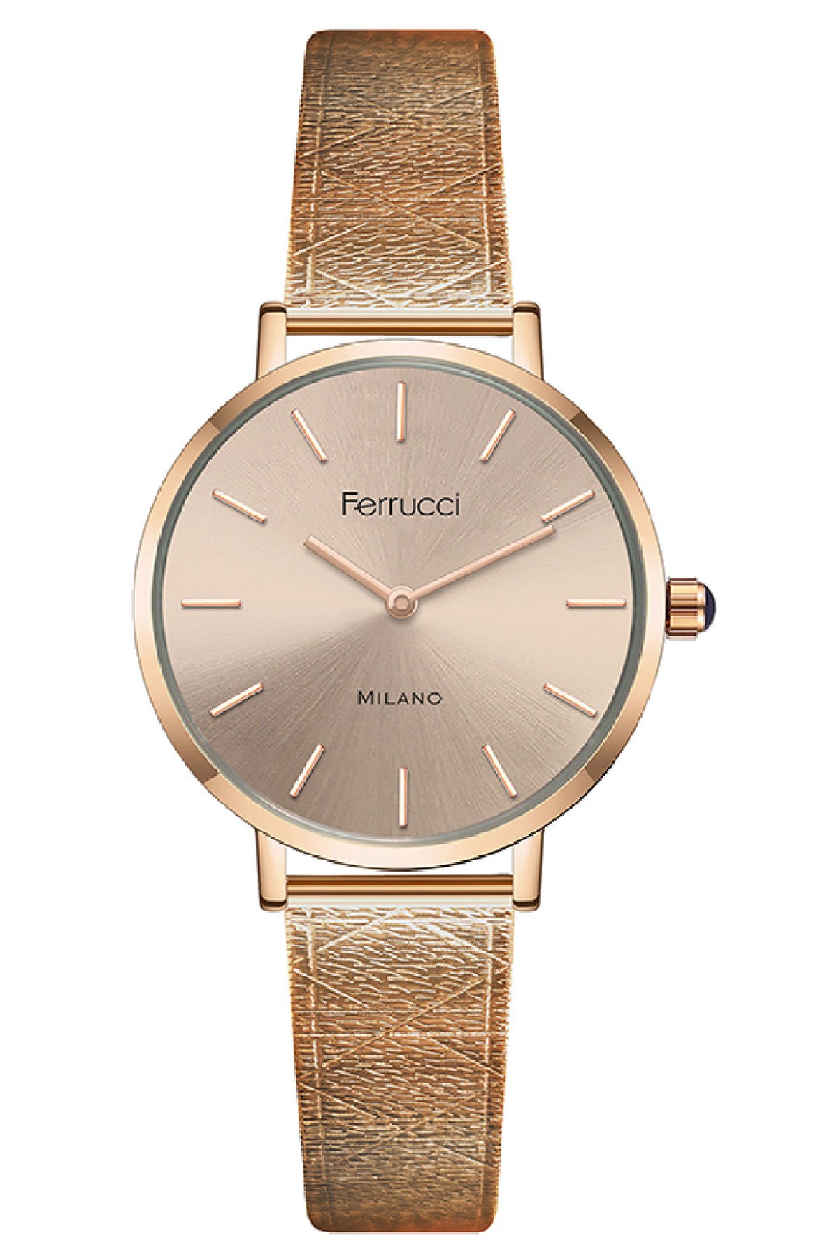 Kadın Çelik Kasa Kol Saati Kayış Kordon Premium Milano Model Rose Gold
