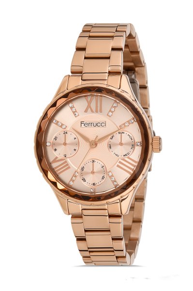 Kadın Kol Saati Analog Fonksiyon FCH0088 Bronz