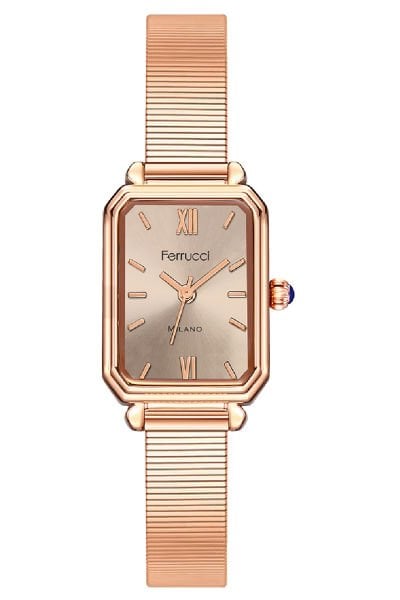 Kadın Premium Kol Saati Çelik Kasa Çelik Kordon Su Geçirmez Milano Model Rose Gold