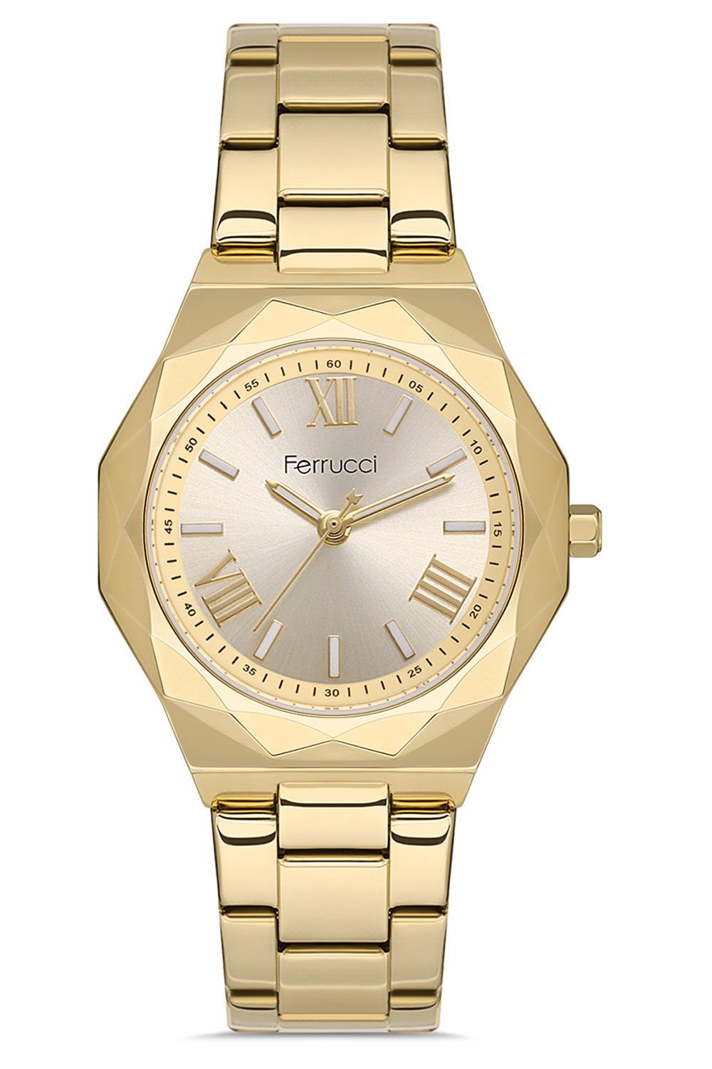 Kadın Çelik Kordon Kol Saati Çelik Kasa Su Geçirmez Paslanmaz Çelik Model 2 Yıl Garantili Premium Geometrik Model