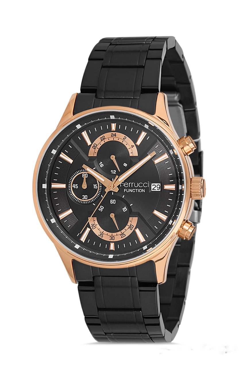 Erkek Kol Saati Analog Fonksiyon FF00135 Siyah