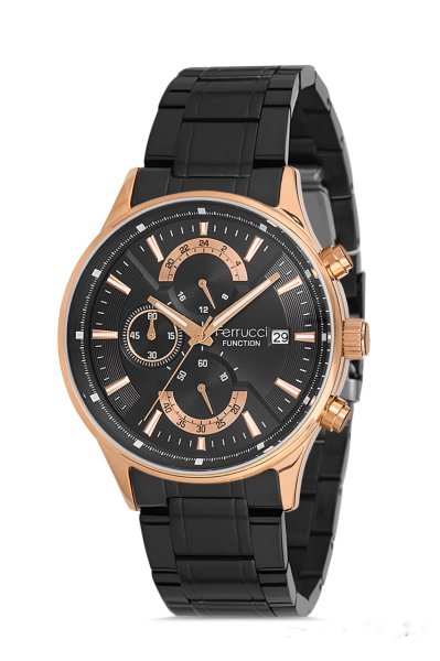 Erkek Kol Saati Analog Fonksiyon FF00135 Siyah