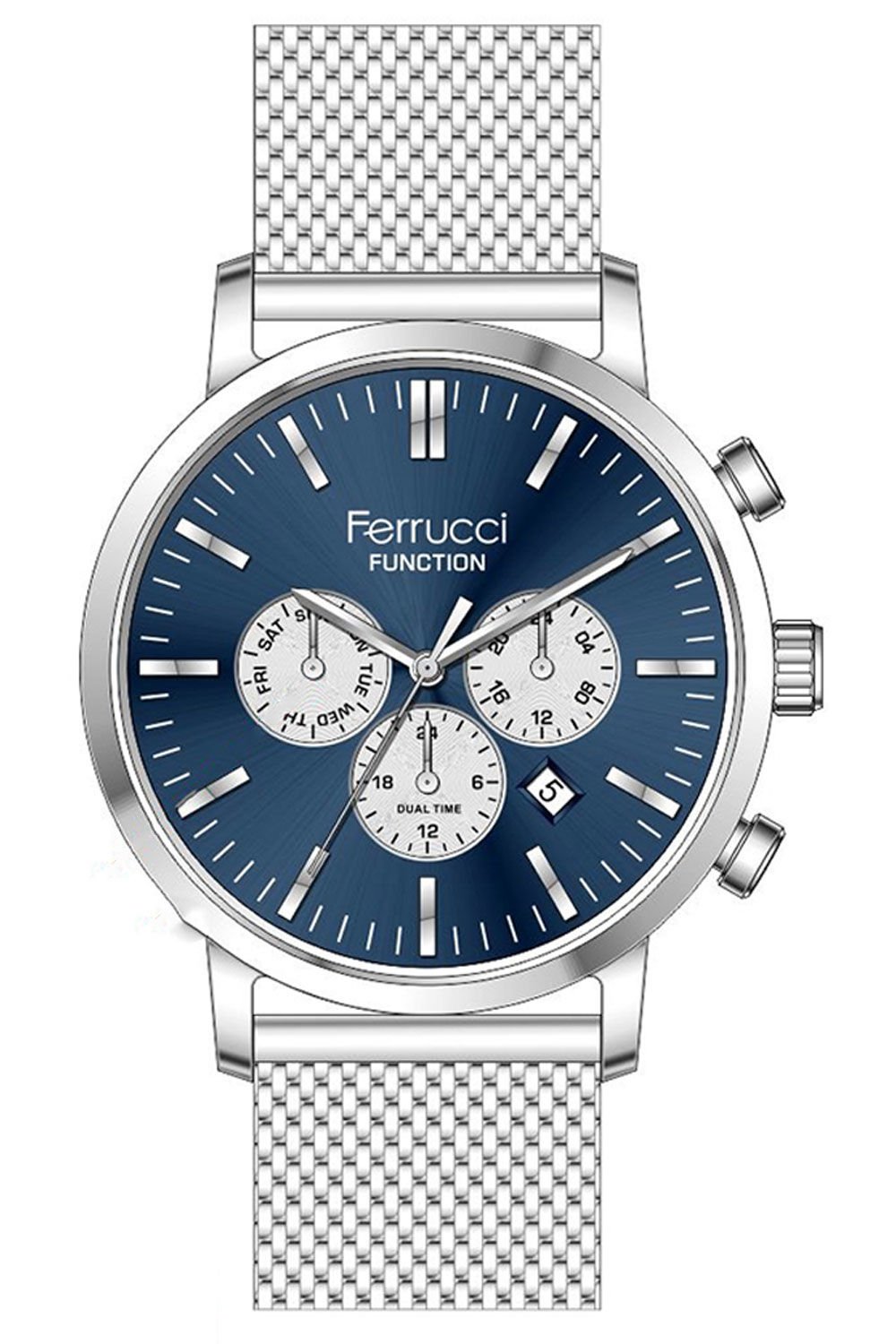 Erkek Çelik Kordon Kol Saati Çelik Hasır Kordon Premium Model Multi Fonksiyon